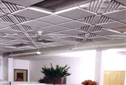 Melamine Foam Acoustical Ceiling Tiles - Contour - Grid Install