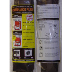 Draft Stopper Fireplace Plug